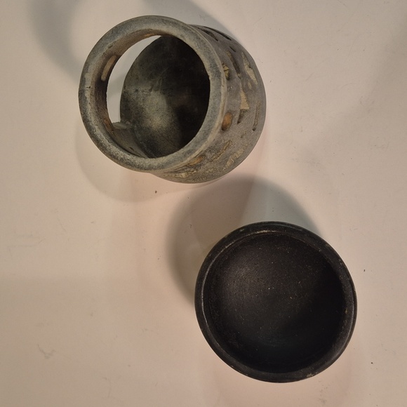 VINTAGE Home Decor Soapstone Fragrance Essential Oil Burner - Picture 8 of 14